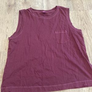 Maroon old navy boxy tank top  with pocket size large